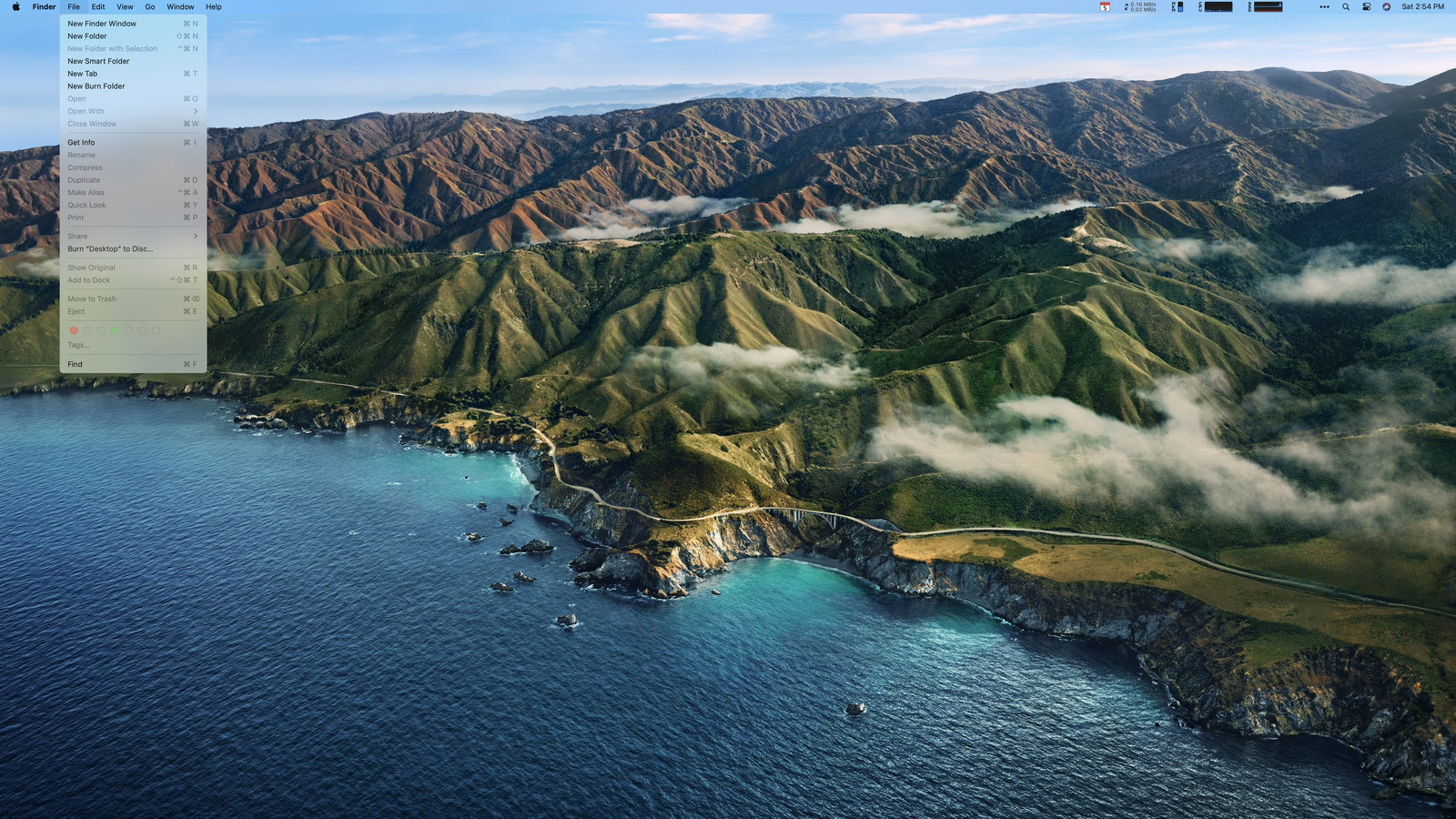 Big Sur Desktop before Surtainly Not.app